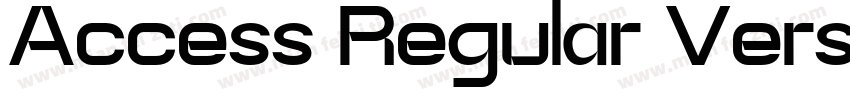 Access Regular Version字体转换
